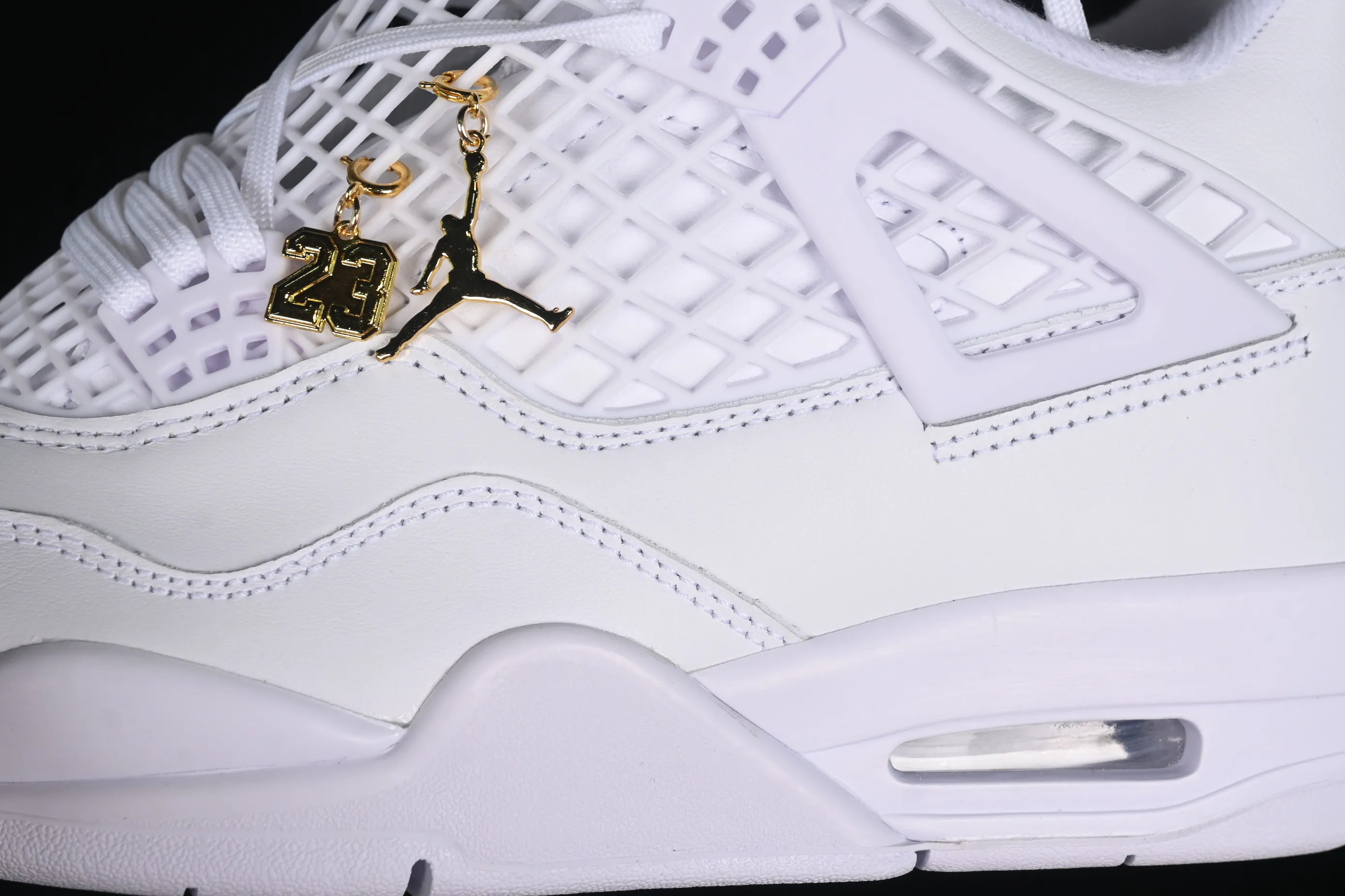 All Categories Air Jordan Jordan Series Basketball Shoes Air Jordan 4 Air Jordan 4 "Net" AJ4 Joe 4 Grid White Retro Basketball Shoes FV7251-107